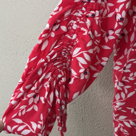 Women’s Lane Bryant Cinched 3/4 Sleeve Top, Size 18 2X, Pink - Picture 2 of 6